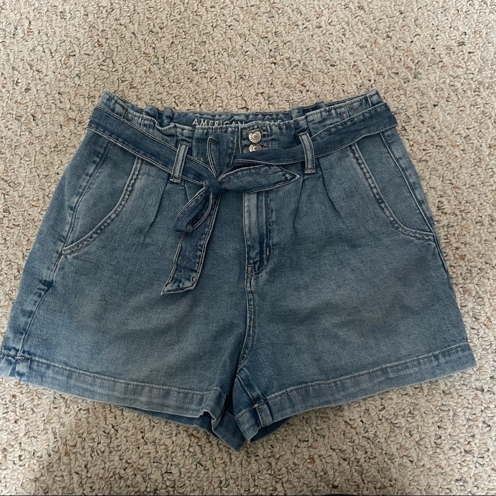 Mom Jean Paper Bag Shorts